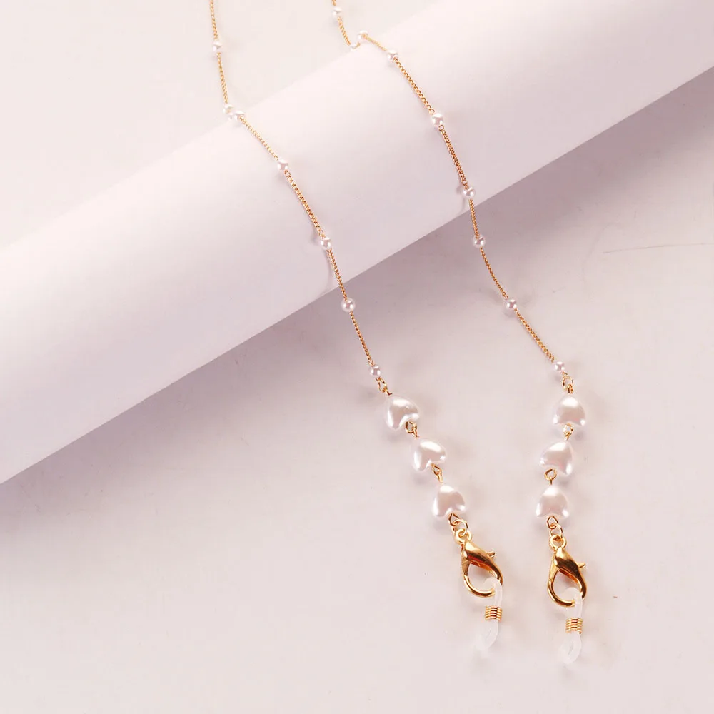 

Fashion Eyeglasses Strap Chain Imitation Pearl Bead Mask Sunglasses Holder Glasses Eyewear Lanyards For Women Men Chains A7986