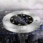 420 LEDOutdoor солнечной энергии наземный светильник Водонепроницаемый садовая дорожка палуба светильник s со светодиодной лампы для дома Двор Газон подъездной дороги