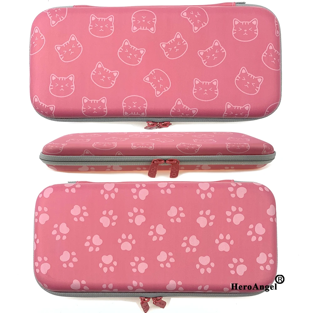 Розовый чехол для Nintendo Switch сумка хранения переносной ручной держатель Жесткий