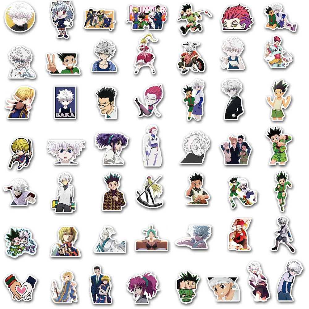 Наклейки в стиле аниме Hunter X 10/30/50/100 шт. водостойкие для ноутбука велосипеда