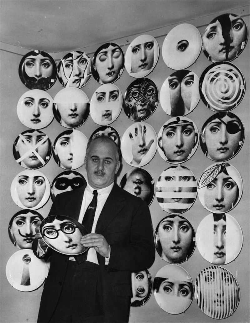 Milan rosenthal Piero fornasetti 8 дюймов керамическая обеденная тарелка блюдо десертная тарелка для закуски тарелка для торта украшение подвесная тарелка
