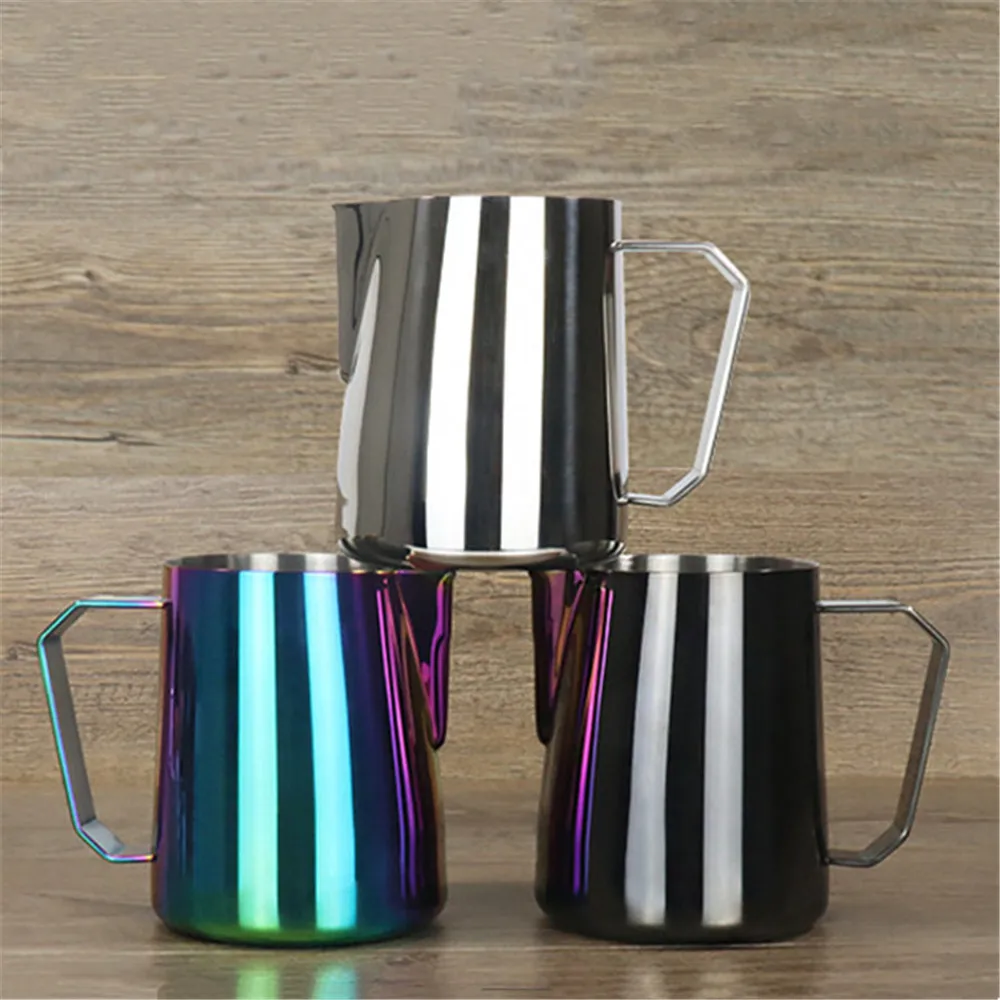

304 Stainless Steel Milk Frothing Jug Pitcher Kitchen Tools Milk Frothing Jug Espresso Coffee Pitcher Craft Coffee Latte 600ml