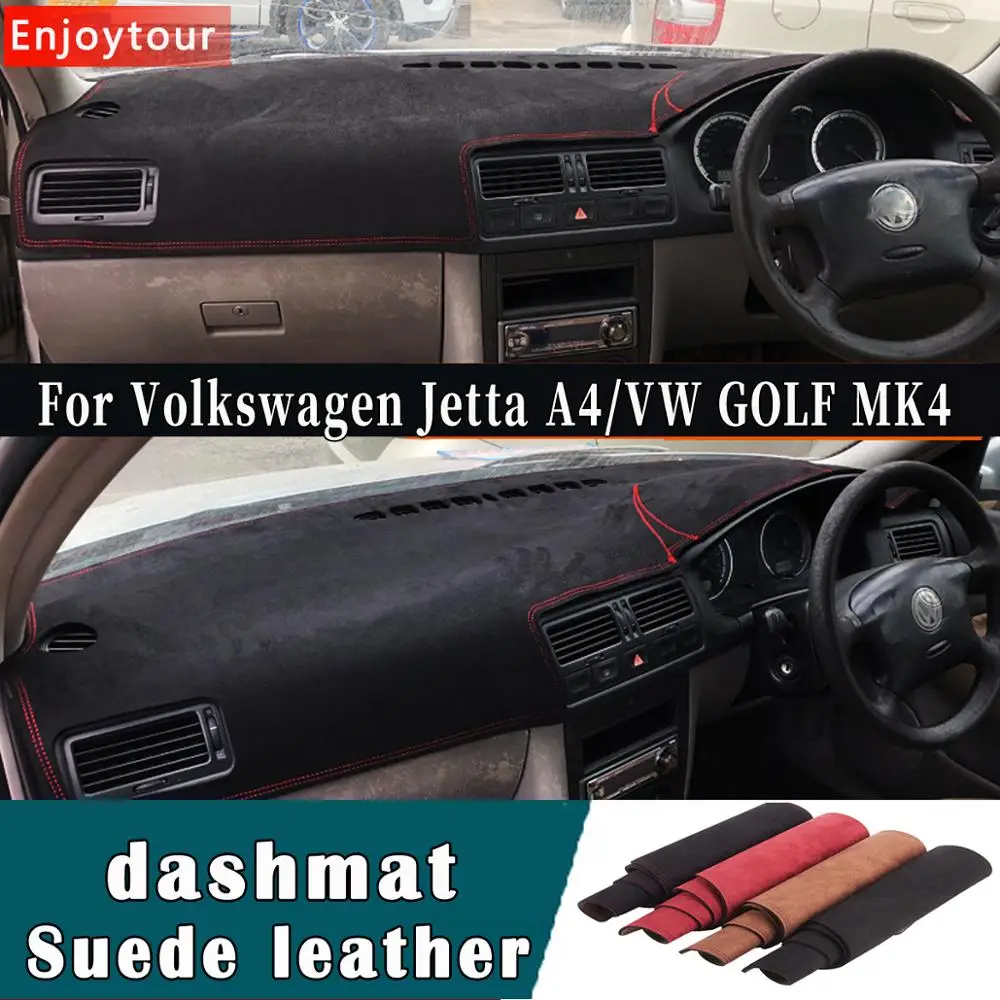 

Car-styling Suede Leather Dashmat Dashboard Cover Pad Dash Mat Carpet for Volkswagen VW Jetta A4 GTI for Volkswagen Golf MK4 RHD