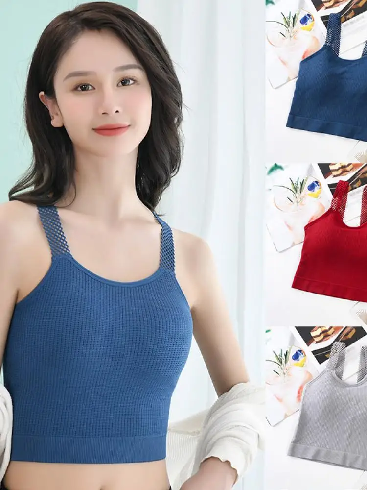 

Autumn New Ladies Ins Style Trend Sexy Hollow Beauty Straps Simple Fashion With Long Tube Top Underwear