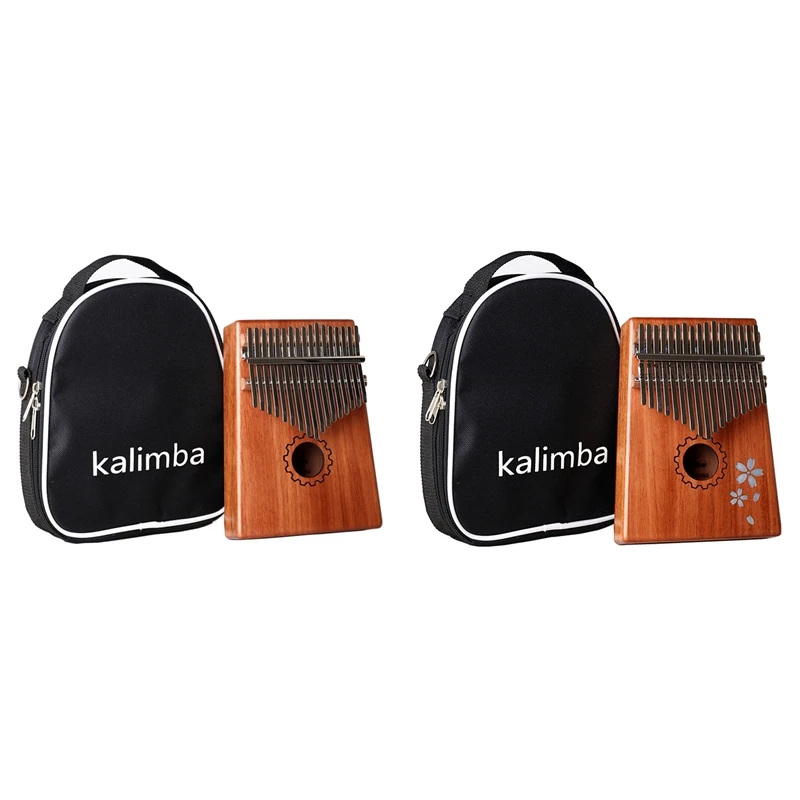 

Piano Kalimba 17 Keys Portable Mbira Sanza Finger Piano Kalimba Kit With Kalimba Bag Gift For Kids Adult Beginner