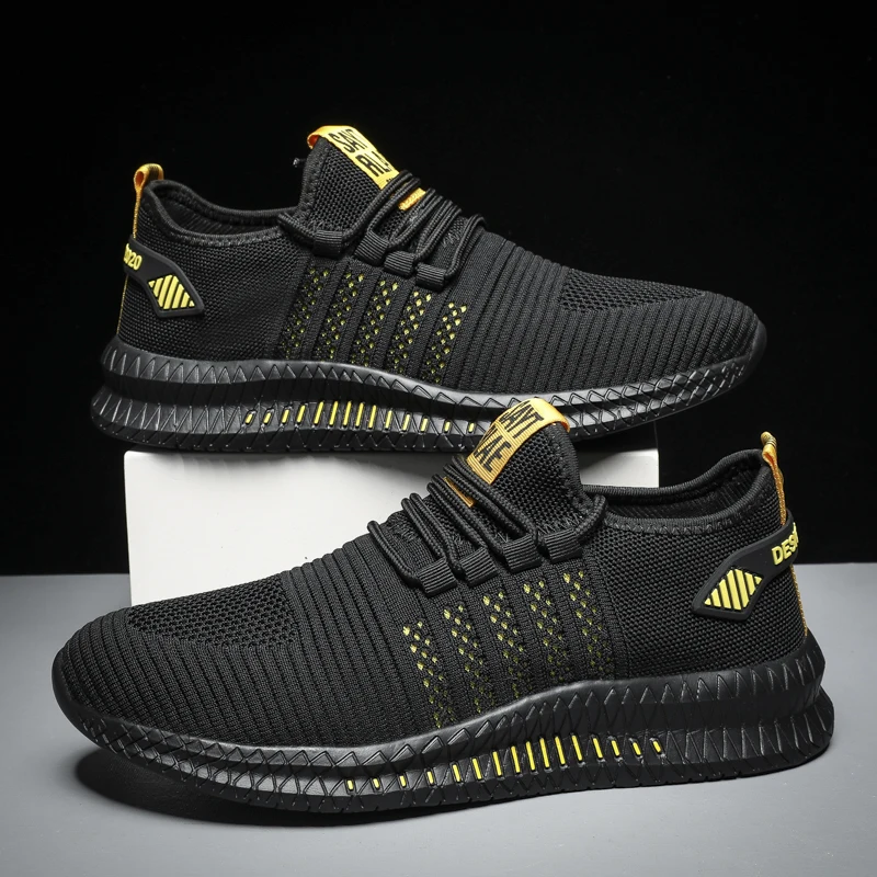 

Fashion Sneakers Lightweight Men Casual Shoes Breathable Male Footwear Lace Up Walking Shoe