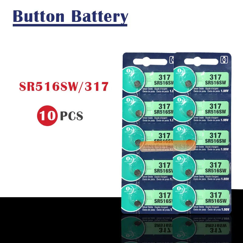 10 шт./лот Новый долговечный 317 SR516SW SR62 D317 V317 батарейный блок для часов швейцарский