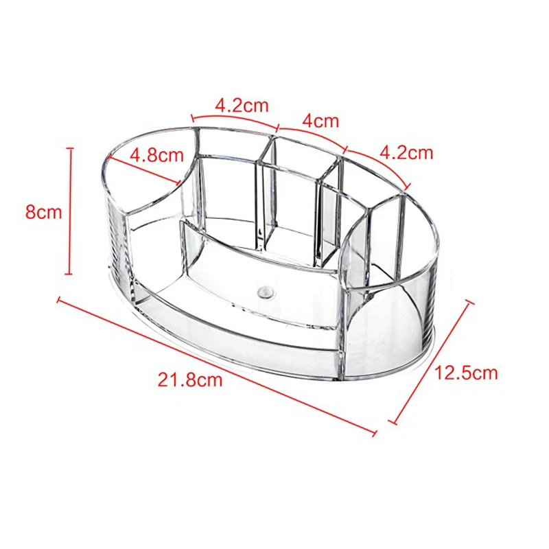 Акриловый ящик для хранения косметики органайзер кистей макияжа прозрачный