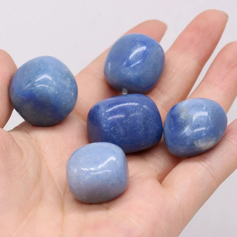 Синий авантюрин, натуральный камень для декора