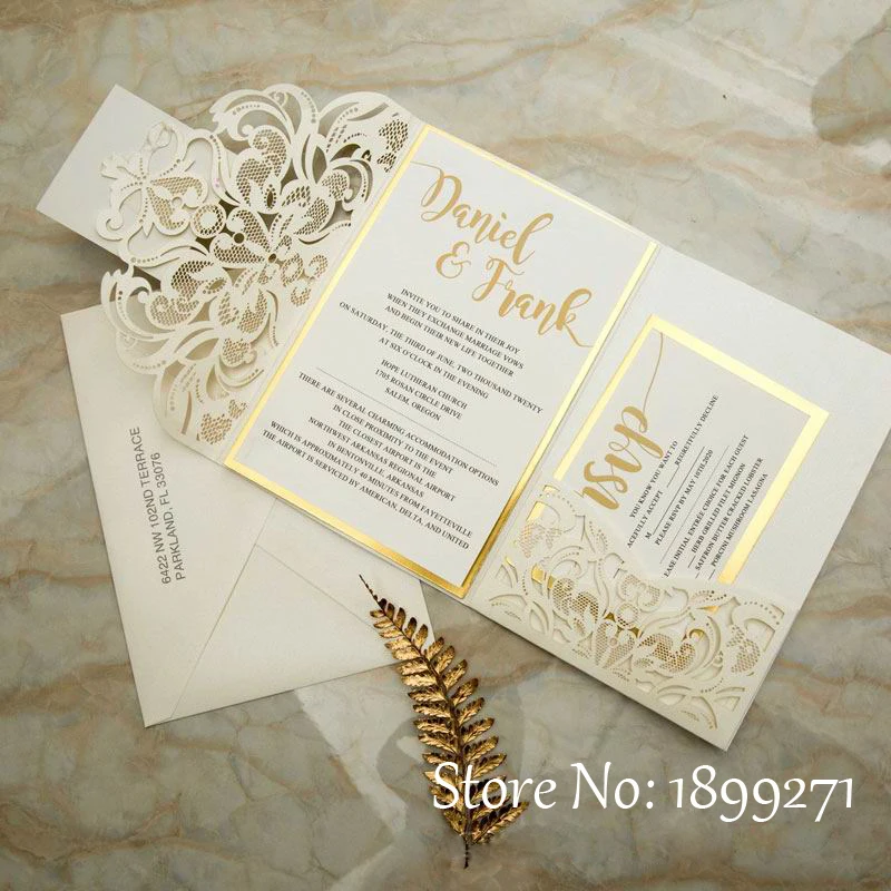 1 шт. Индивидуальные свадебные подарочные открытки оптом лазерная резка