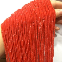 faceted scattered bead agates crystal string beads for jewelry making diy necklace bracelet accessories size 2x2 5 2x3mm