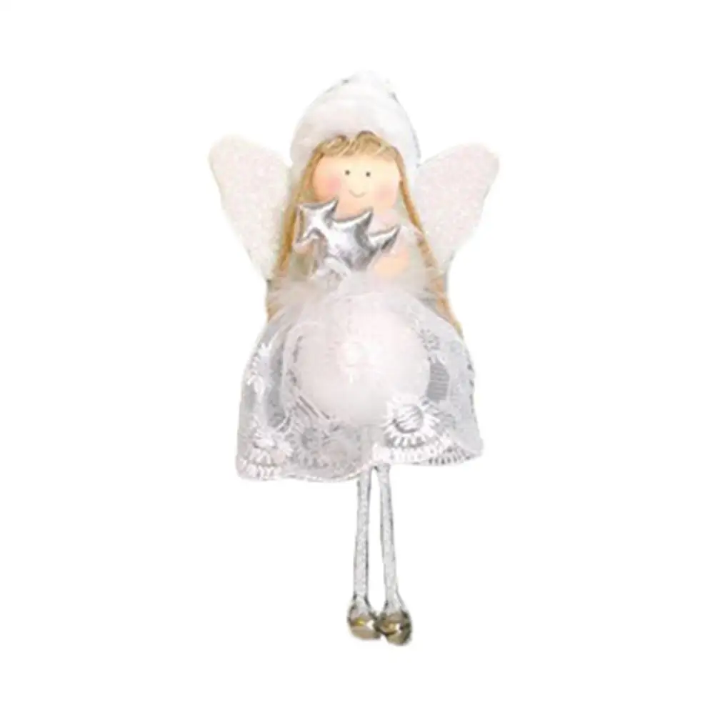Простой Ангел кукла кулон белые милые поделки на Рождество для украшения