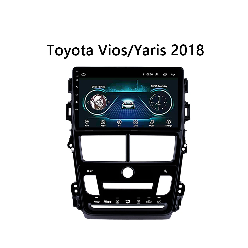 Android 8 1 9 &quotавтомобильный DVD для Toyota Vios Yaris радио 2018 мультимедийная система видео