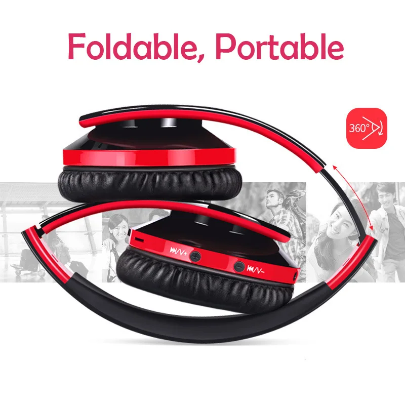Беспроводные наушники Bluetooth foldable Deep Bass Стерео шумоподавление игровые гарнитуры