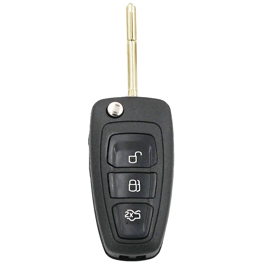 3-кнопочный Умный складной дистанционный ключ 433 МГц с чипом 4D60/4D63 для лезвия Ford