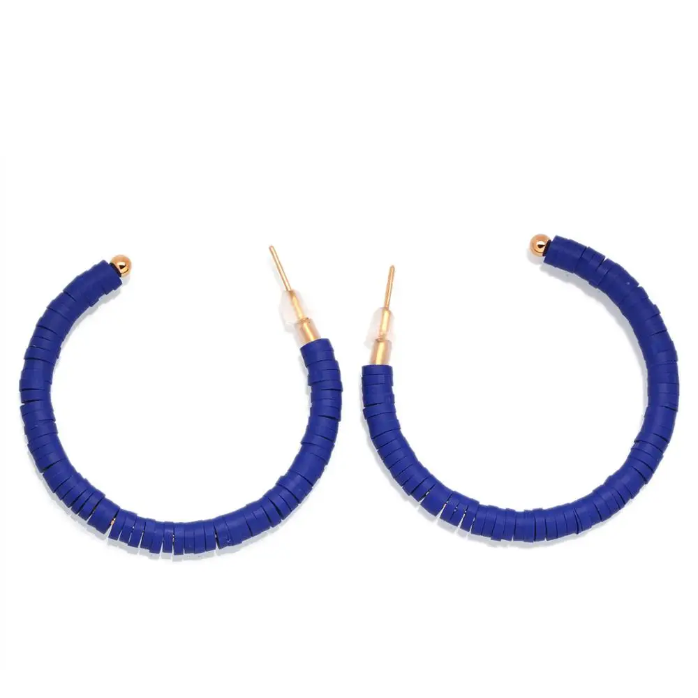 Богемные разноцветные бусины из полимерной глины Heishi серьги в виде морских