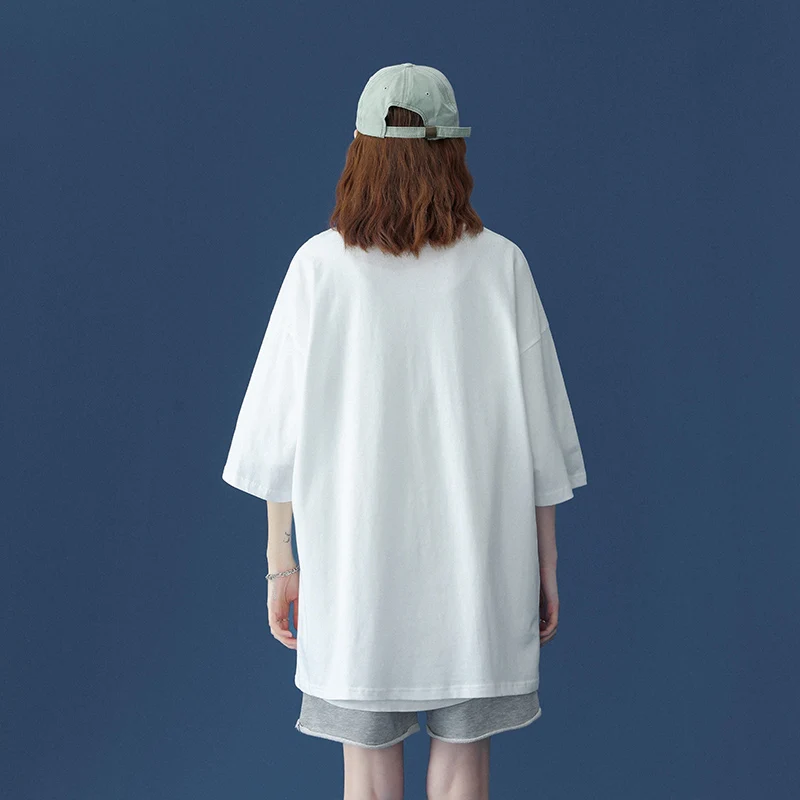 

Women's Clothing Category T Pure Cotton Unisex Style 2021 Summer Red Ins Couple Men's and Women's T-shirt