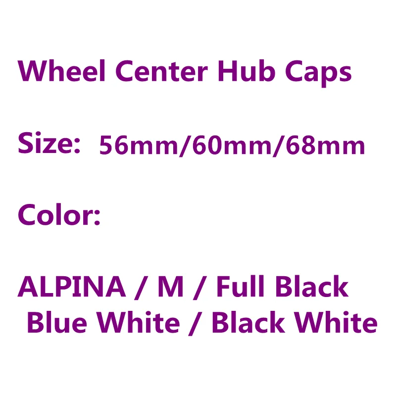 4 шт. синие белые черные крышки для центра колеса автомобиля 68 мм 60 56 мм|Колпаки на