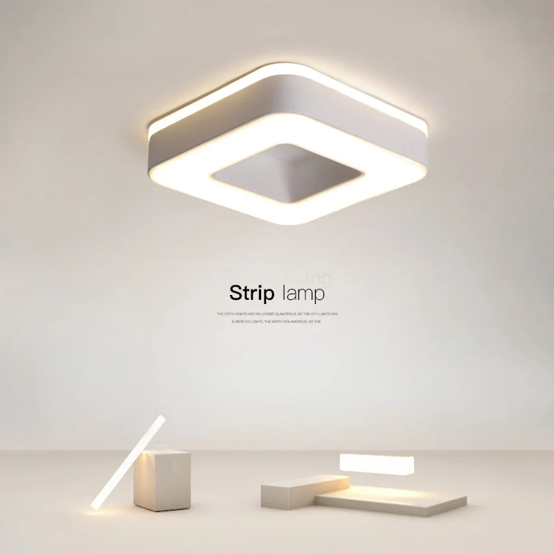 Conduziu a Luz de Teto do Corredor Novo Design Galeria Arte Decoração Frente Varanda Lâmpada Branco Preto Lamparas Techo Plafondlamp