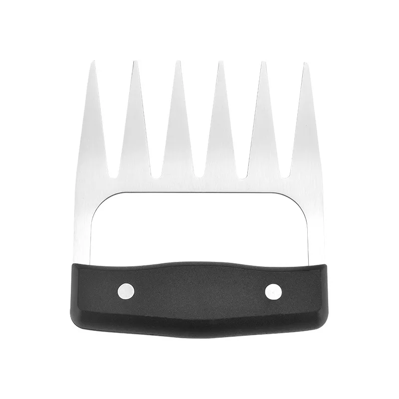 

Black Plastic PP Handle Stainless Steel Bear Claw Meat Tearing Hand Protector Multifunctional Cooked Food Barbecue Meat Divider