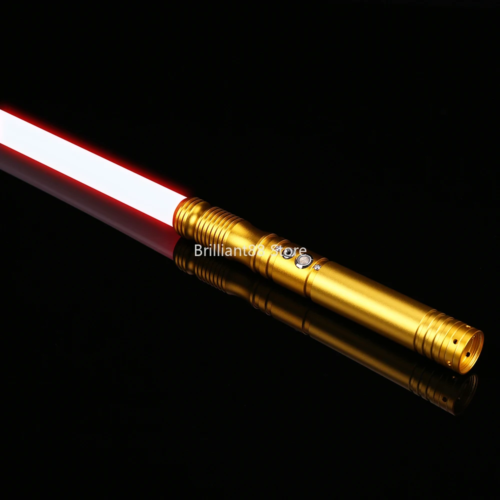 

HOT Metal handle RGB FOCForce FX lightsaber laser sword duel 12-color 6-tone font Blaster lock lightsaber-TS013