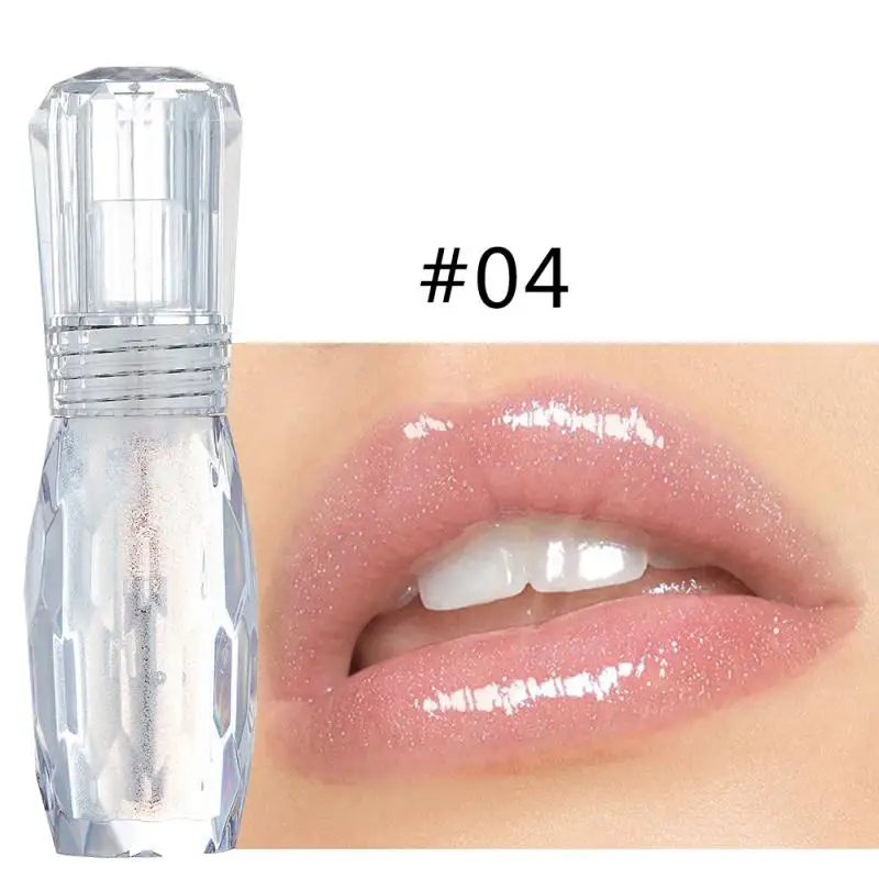

HANDAIYAN Crystal Jelly Natural Mint Lip Gloss Waterproof pearlescent color Moisturizing Lip Gloss Natural Mint 3D