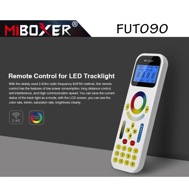 Miboxer FUT090 2 4 GHz пульт дистанционного управления для светодиодный треклайт или LS1 в 1