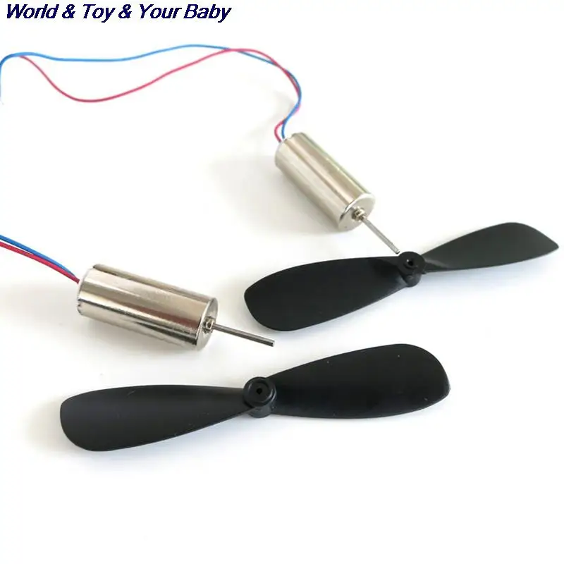 

2PCS/1Pair Wholesale DC 3.7V 48000RPM Coreless Motor Propeller For RC Aircraft Helicopter Toy