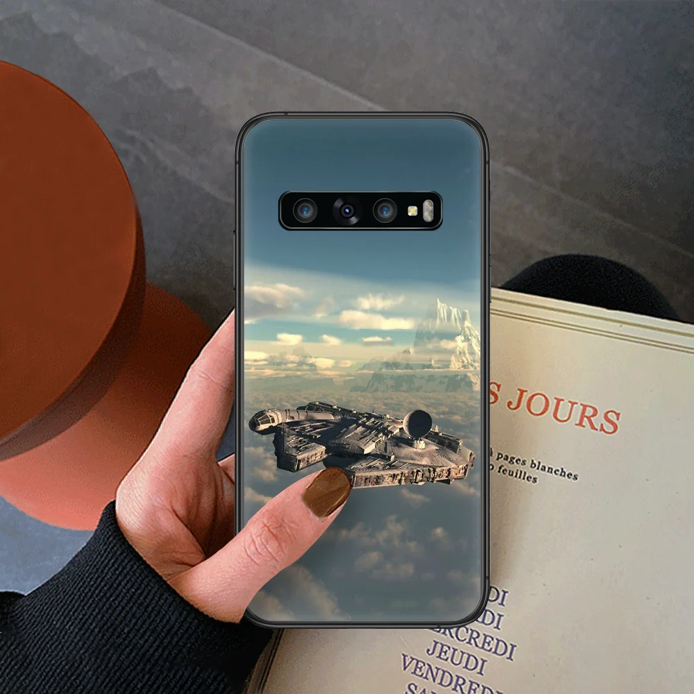 

Star Space Ship Wars Phone Case For Samsung Galaxy Note S 8 9 10 20 Plus E Lite Uitra black Hoesjes Painting Shell Pretty Back