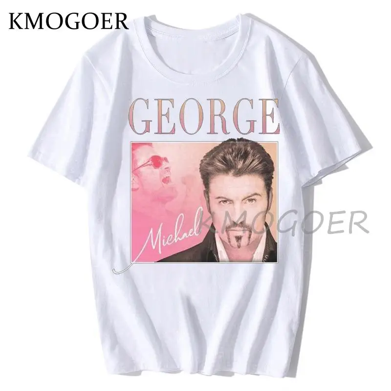 Футболка мужская хлопковая оверсайз модная тенниска с забавным рисунком Джорджа