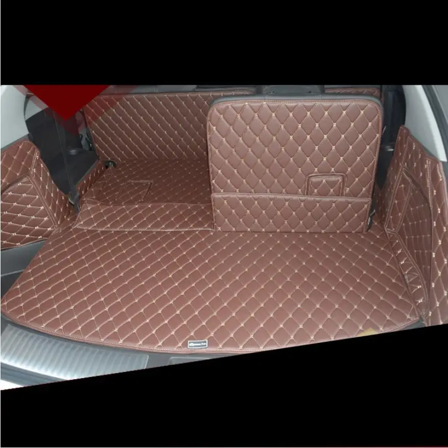

for Leather Car Trunk Mat Cargo Liner for Acura Mdx 2014 2015 2016 2017 2018 2019 3rd Generation Rug Carpet Accessories