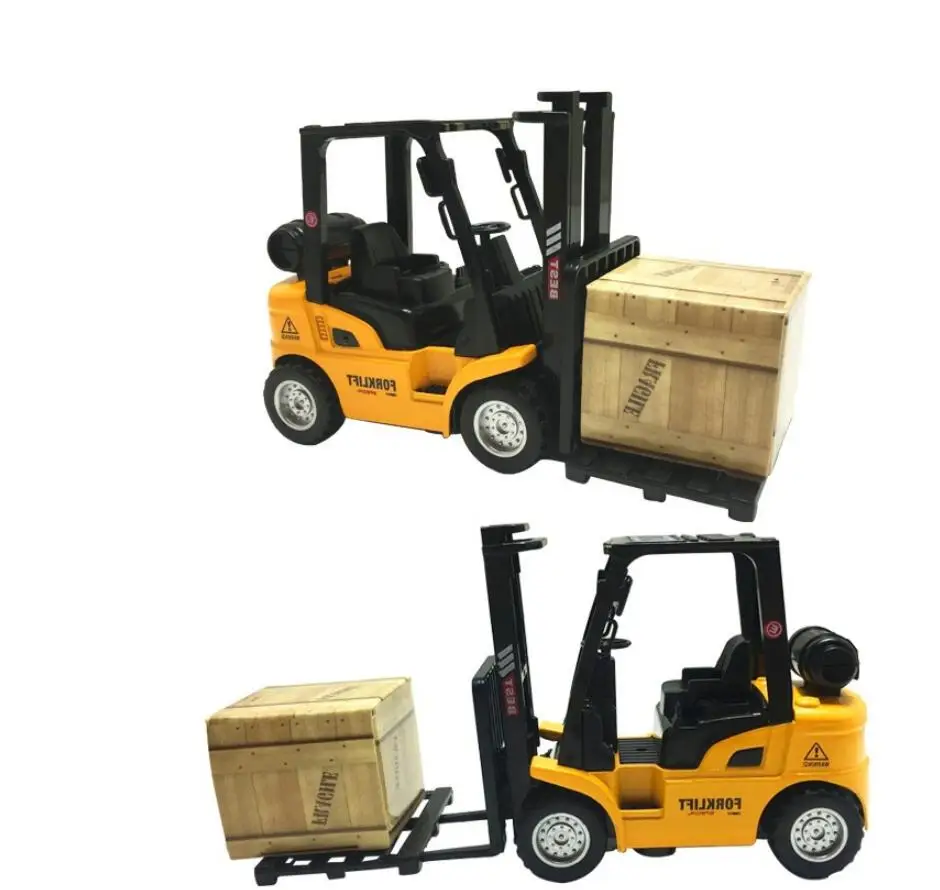 Игрушечный автомобиль из сплава для мальчиков строительный вилочный погрузчик