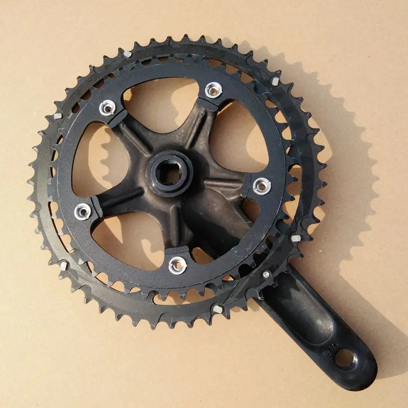 Велосипедный Кривошип 42/52T цепное колесо с перегибом 170 квадратное отверстие