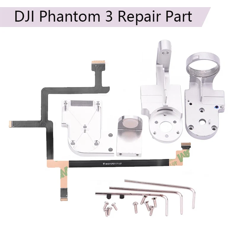 Гиростабилизатор Yaw Arm Bracket Flex Cable Cover Plate Rubber Balls Shock Repair Part for DJI Phantom 3 SE|Наборы