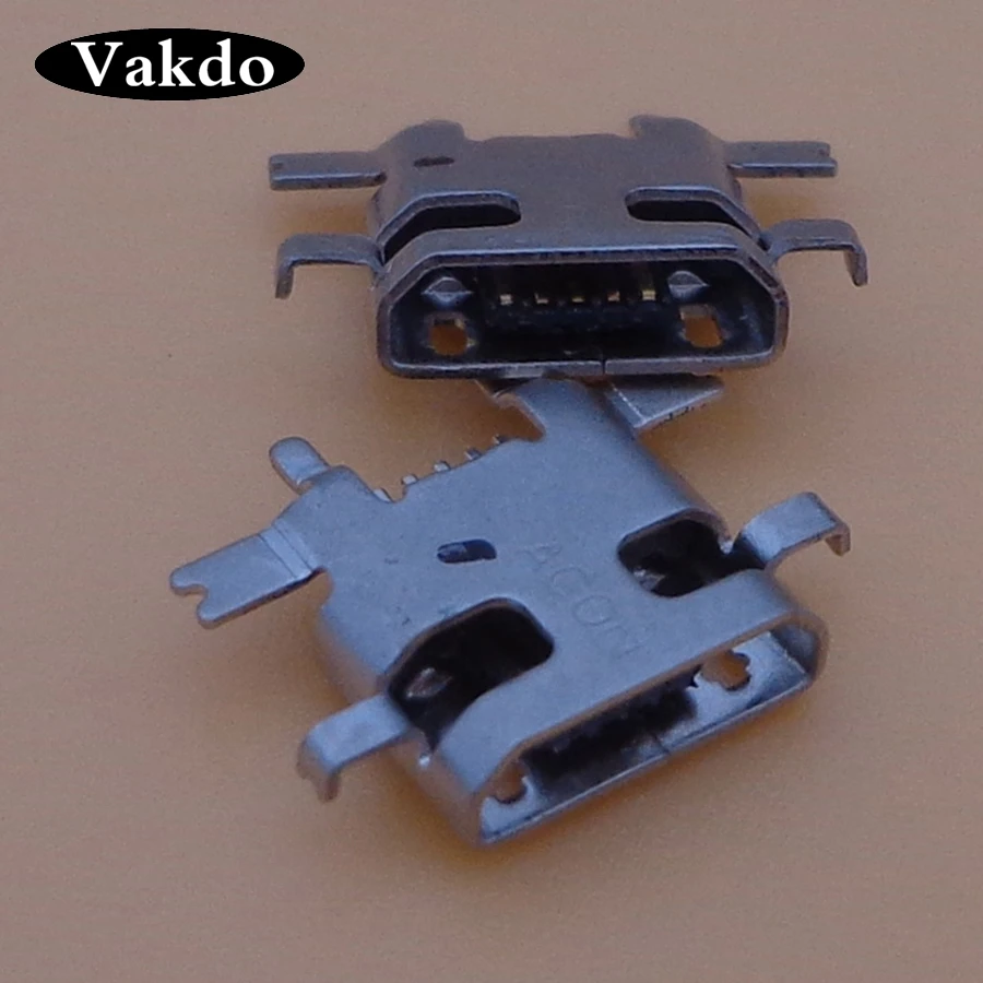 2 шт./лот оригинальный новый разъем Micro USB для док станции коннектор задний порт