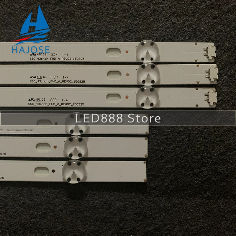 6 шт./лот полоска светодиодный 43LH51_FHD _ Тип L для LG 43LH5100 43LH590V 43 дюйма использовать 100%