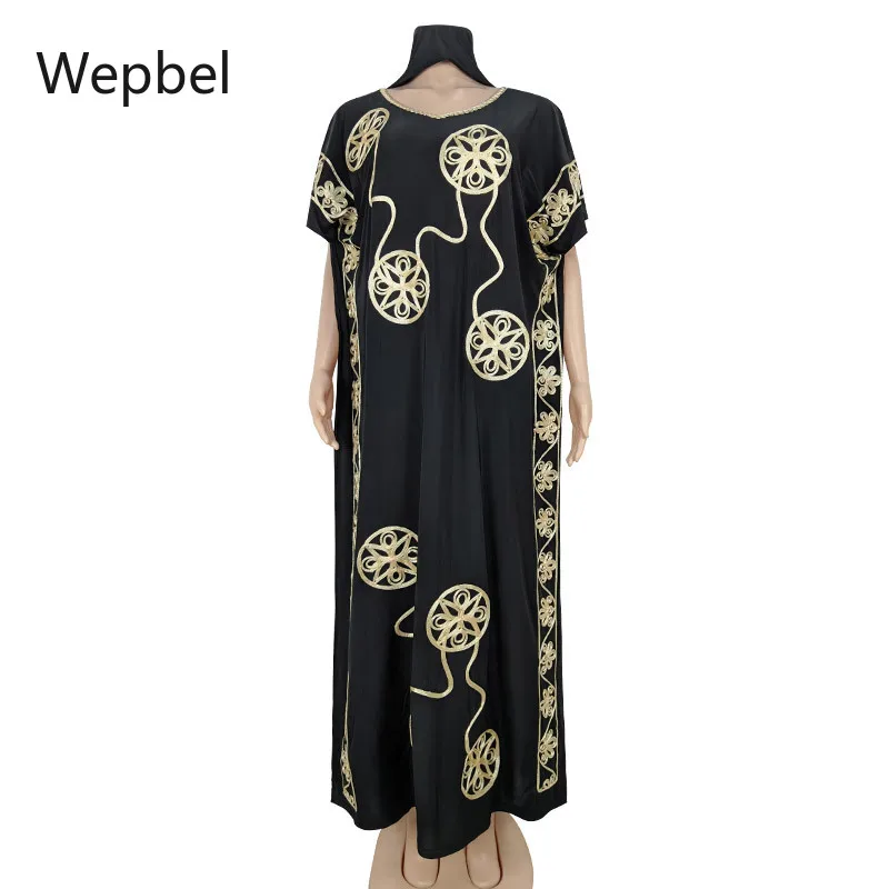 

Арабское черное платье Wepbel, длинное платье с вышивкой, мусульманский Рамадан, платье, африканская мода, Ближний Восток, Abaya, платья