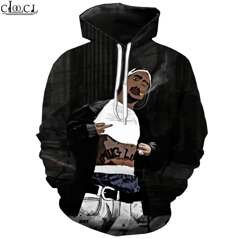 Худи HX Rapper Tupac Amaru Shakur 2pac с 3D принтом для мужчин и женщин спортивный костюм Осенний