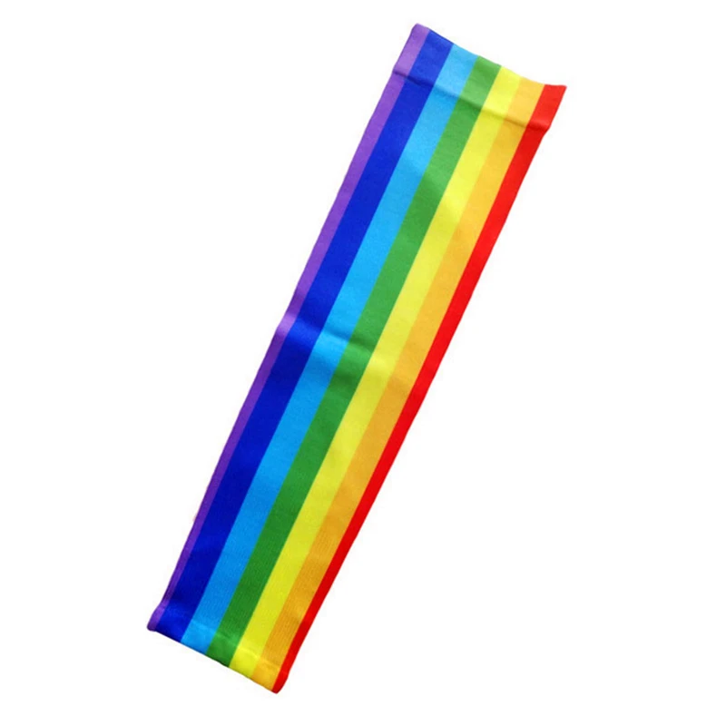 

2Pcs Rainbow Arm Sleeves Sports Sleeve Sun UV Protection Hand Cover Cooling Running Fishing Cycling Ski mangas para brazo