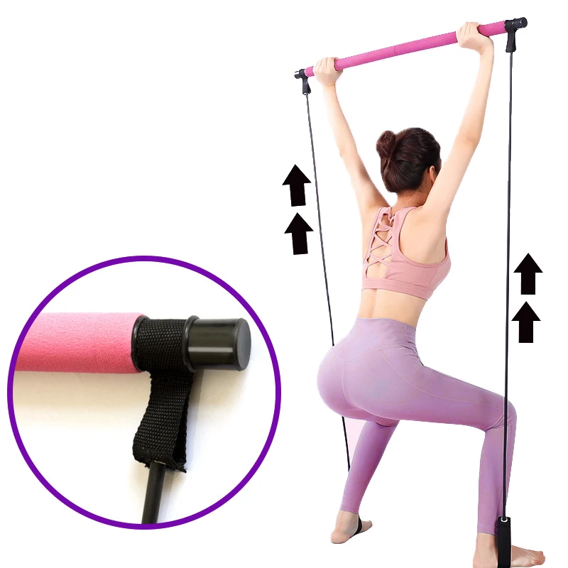 

Sport At Home Training Yoga Rope Gym Equipment Arm/Leg/Hip Pilates Shaping Pull Stick Gym Accessories Fitness Stretch Bands