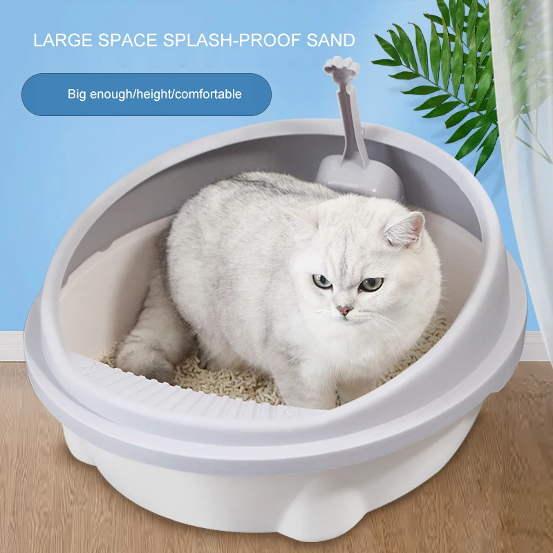 Новая коробка для кошачьих туалетов полу закрытая Съемная защита от брызг