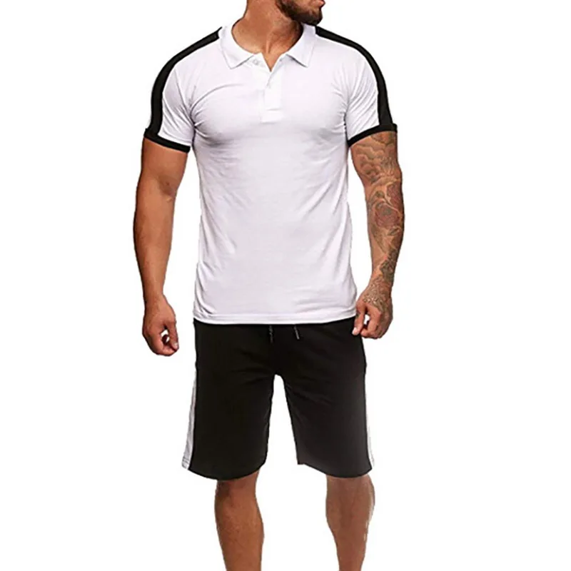 HEFLASHOR 2019 комплект из двух предметов мужская повседневная футболка с коротким