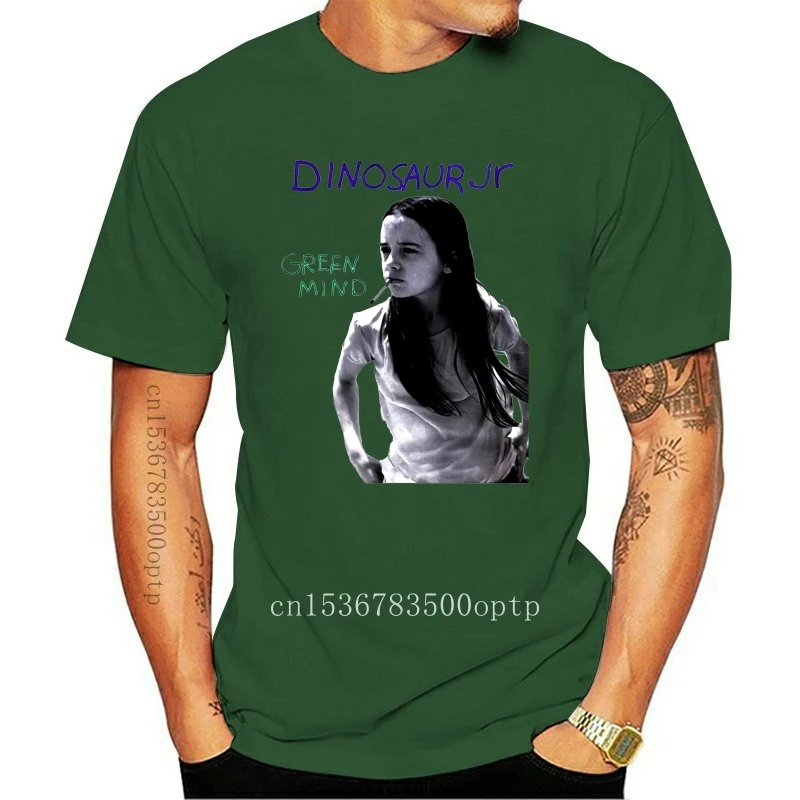 

Зеленая футболка с динозавром юниора, винтажная ретро-футболка с изображением жесткой рок, ощущающая боль, белая