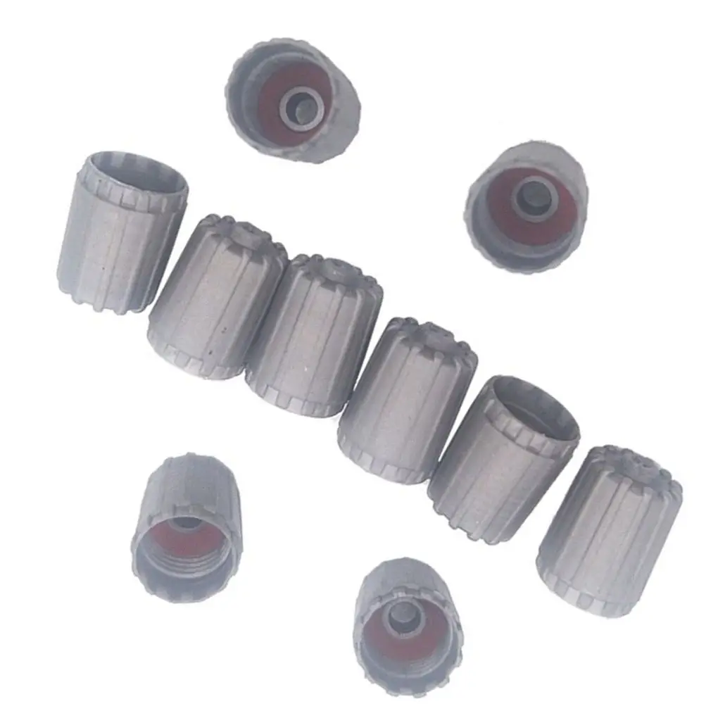 

10pcs TPMS Tire Valve Caps with Oring Seals Gray Plastic Valve Dust Covers for TPMS Valve Stems Car Tyre Accessories TPMS25306