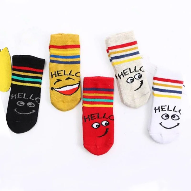 Носки для малышей теплые носки из 100% хлопка мальчиков детские девочек 5 пар