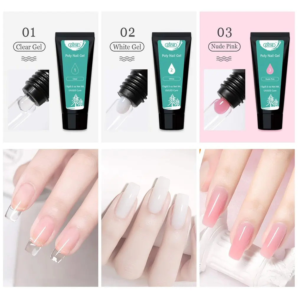 

Gel Nail Set Polish Pine Nail Polish Kit For Manicure Tools 48W UV LED Nail Lamp Light For All Nail DIY Art Painting