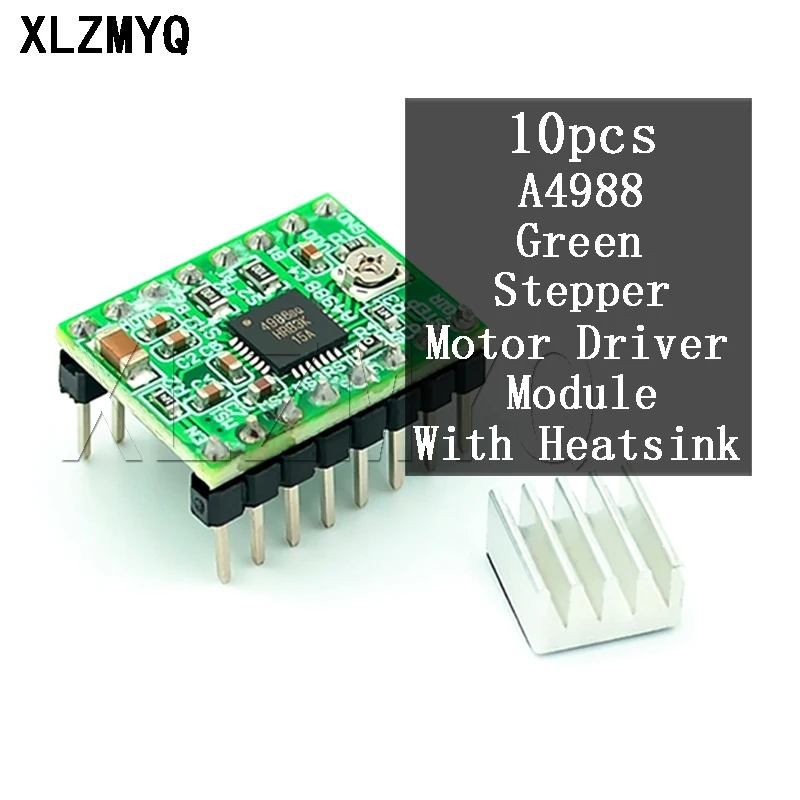 Модуль драйвера шагового двигателя A4988 с радиатором и запчасти для 3D-принтера