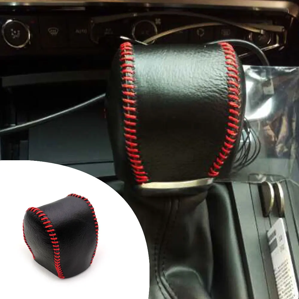 

Non-slip Leather Gear Shift Knob Cover AT For Citroen C4L 2016 2017 2018 Automatic Shift Lever