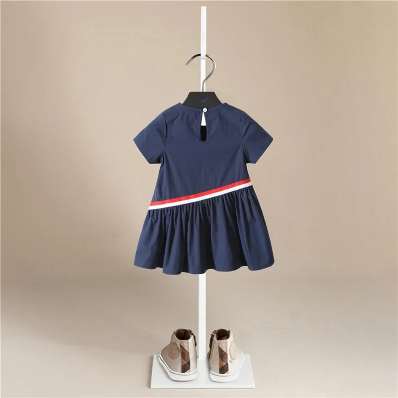 Летнее платье с коротким рукавом для девочек вечернее маленьких принцесс