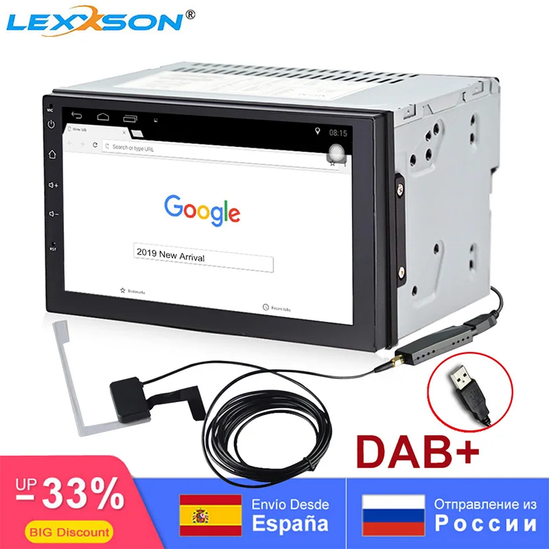 Зеркало Ссылка 2din android 7.1.1 Авто Радио bluetooth двойной din mult универсальный gps